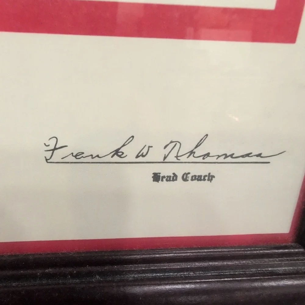 Alabama Crimson Tide 1934 National Champions Framed Poster COA Frank Thomas - Picture 4 of 7